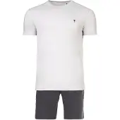 JOOP! Pyjama court gris / blanc