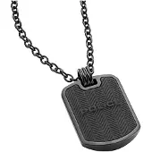 Police Pj.26400psugr Necklace Noir Homme