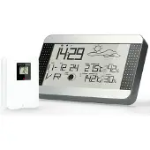 Alecto WS-1700 - Station météo avec capteur extérieur sans fil, argenté