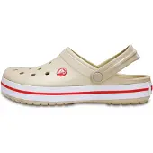 Crocs Sabots 'Crocband' mastic / grenadine / blanc