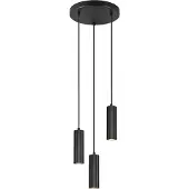 TRIO Suspension 3 lumières Soka noir