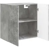 vidaXL Armoire murale, 59 x 31 x 60 cm, matériau de bois, couleur gris béton
