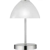 TRIO Lampe de table LED QUEEN argent-blanc 2,5 W, blanc chaud, 200 lm, métal, dimensions : 24 x 15 x 15 cm, IP20, RL