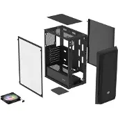IMPAKT Boîtier PC SHOBO RGB MIDI TOUR AVEC FENÊTRE NOIR