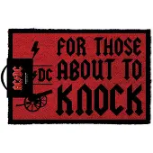 Hole in the Wall Paillasson de - For those about to knock - pour Indifférent - rouge/noir - Taille Standard