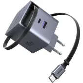 UGREEN Chargeur Nexode GaN Infinity USB-A + USB-C 65W Gris