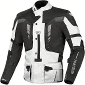 Berik Veste textile imperméable Ferpho pour moto, noir/blanc, taille 54