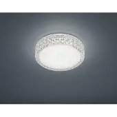 TRIO Plafonnier LED Applique PEGASUS Ø28cm Hauteur 8cm Blanc scintillant+ effet étoilé