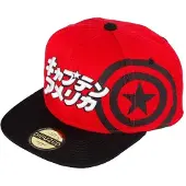 Marvel Unisexe, Casquette, Snapback japonaise Captain America, Multicolore, (Taille unique)