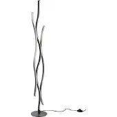 TRIO Lampadaire Blaze noir avec du métal