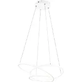 TRIO Suspension LED DARVIN blanche 34 W, nuances de blanc, 4500 lm, métal, dimensions : 150 x 64 x 49 cm, IP20,