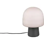 TRIO Lampe de table moderne STEEN noir et gris foncé, 1xE14x10W, verre, dimensions : 27x20x20 cm, IP20,