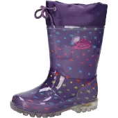 Lico Bottes en caoutchouc 'Power Blinky' violet