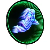 TRIO Applique murale Duke noir effet unique Ø 60cm