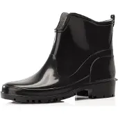 Ladeheid Femmes Bottes courtes en caoutchouc LA-930 (Noir2, 42)
