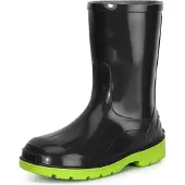 Ladeheid Kinder Mädchen Jungen Regenstiefel LA-939 (Noir/Vert, 22 UE)