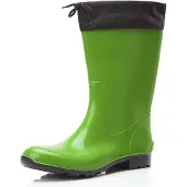 Ladeheid Bottes en caoutchouc pour femmes LA-968 (vert/noir, 36)