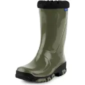 Ladeheid Enfants Filles Garçons Bottes de pluie LARB015 (Kaki, 23)