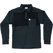 Devold Archive Ferry Long Sleeve Polo Vert,Bleu XS