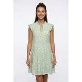 Vero Moda Robe 'VMAlba' menthe / blanc