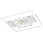 TRIO Plafonnier LED, métal, blanc, mat, blanc neutre, L 35 cm