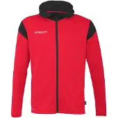Uhlsport Veste à capuche Squad 27 Hommes - Rouge / Noir
