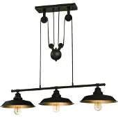 WESTINGHOUSE Suspension à trois lampes Iron Hill bronze huilé