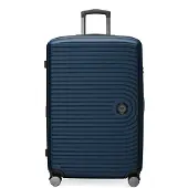 Hauptstadtkoffer Mitte - Grande valise à 4 roulettes doubles Valise XL avec extension, valise rigide TSA stable, 130 L, bleu foncé