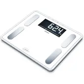 Beurer 73573 Körperanalysewaage BF 410 SignatureLine weiß für max. 200,0 kg