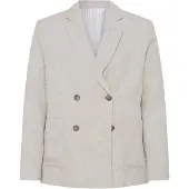 Casual Friday Veste de costume ' CFEdlund Linen ' beige chiné