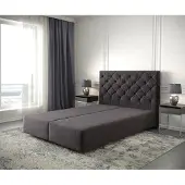 DELIFE Cadre-de-sommier Dream-Great 160x200 Microfibre Noir