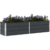vidaXL Jardinière Anthracite 480 X 50 X 45 Cm Acier Galvanisé