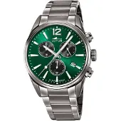 Lotus Montre à affichage analogique vert