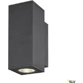 SLV Enola Square S Up/Down LED Applique murale anthracite CCT 3000/4000K Couleur de lumière réglable IP65
