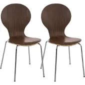 CLP lot de 2 chaises visiteurs Diego