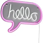 RL LIVE YOUR LIGHT Applique murale néon Hello rose