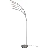 TRIO Leuchten - Moderne Lampadaire gris incl. LED 3-niveaux dimmable 5-lumière - Kasia Dimmer I Dimmable I Salon I Chambre à coucher - Acier Longeur - I LED (non interchangeable)