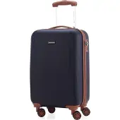 Hauptstadtkoffer Wannsee - Bagage à main trolley valise cabine valise rigide trolley avion Hardcase Caryy-On 38L,bleu foncé