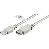 Pro Rallonge USB 2.0 Hi-Speed A mâle vers A femelle m USB Logo gris 3 m