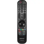 Savio RC-24, TV, universel, IR sans fil, boutons, noir