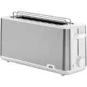 Braun Grille-pain à fentes longues "PurShine" HT 1610 WH, référence 302765