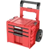 Qbrick SYSTEM PRO CHARIOT 2.0 AVEC 3 TIROIRS Red Ultra HD Custom