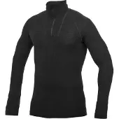 Woolpower Sous vêtement Woolpower Zip Turtleneck Lite Black-S