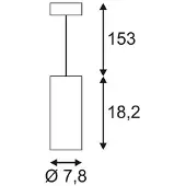 SLV Supros 78 Suspension ronde blanche LED 3000 60