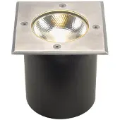SLV Rocci LED encastré de sol carré 9,8W cache en inox IP67 blanc chaud