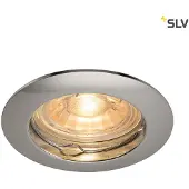 SLV PIKA QPAR51, plafonnier encastré, rigide, chromé, max. 50W