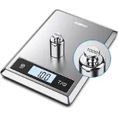 Renpho Balance de cuisine numérique CALIBRA 1 Acier inoxydable 5kg Écran LCD Bluetooth