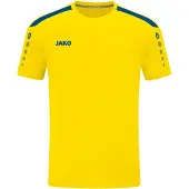 Jako Power Maillot manches courtes hommes - Jaune / Royal