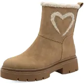 Marco Tozzi Bottines camel / blanc cassé
