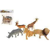 Toi-Toys Animaux safari en plastique 11-15cm 5pcs dans un sac